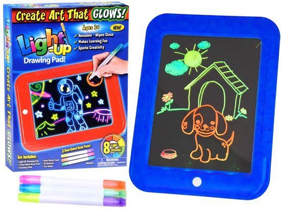 Magic Pad Light Up 3D Light Up Drawing Board Doodle Magic Glow Pad